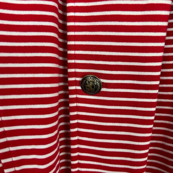 Tommy Hilfiger Womens Jacket XL Stripe Nautical Military blazer holidays - Picture 5 of 12